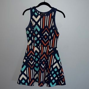 Geometric Skater Dress